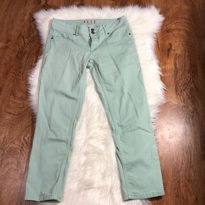 Elle Paris mint ankle jeans